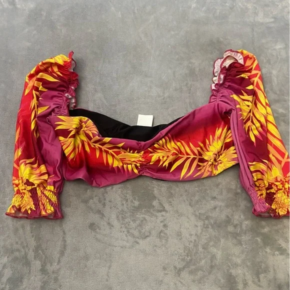 New! BFyne Zena floral bikini swim top 10600 - Picture 3 of 8